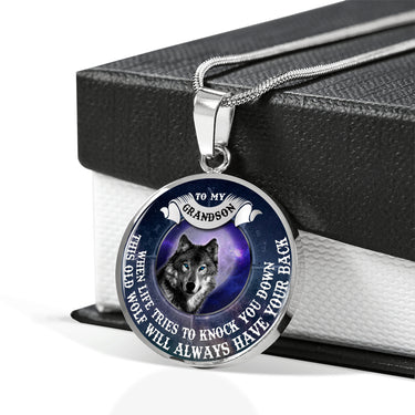 Wolf Grandpa and Grandson Necklace - Perfect Christmas Gifts